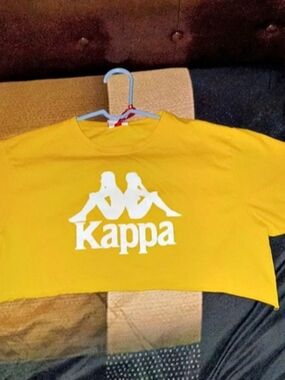 Kappa Yellow Logo Short Sleeve Tee